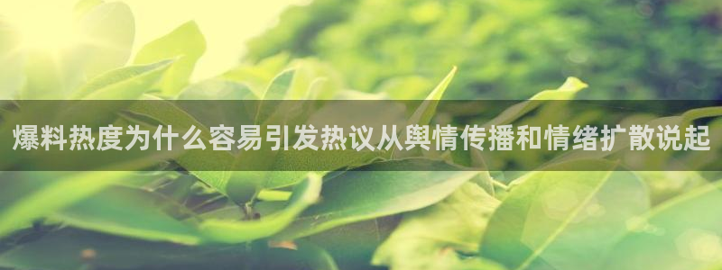 黑料爆料网页入口
